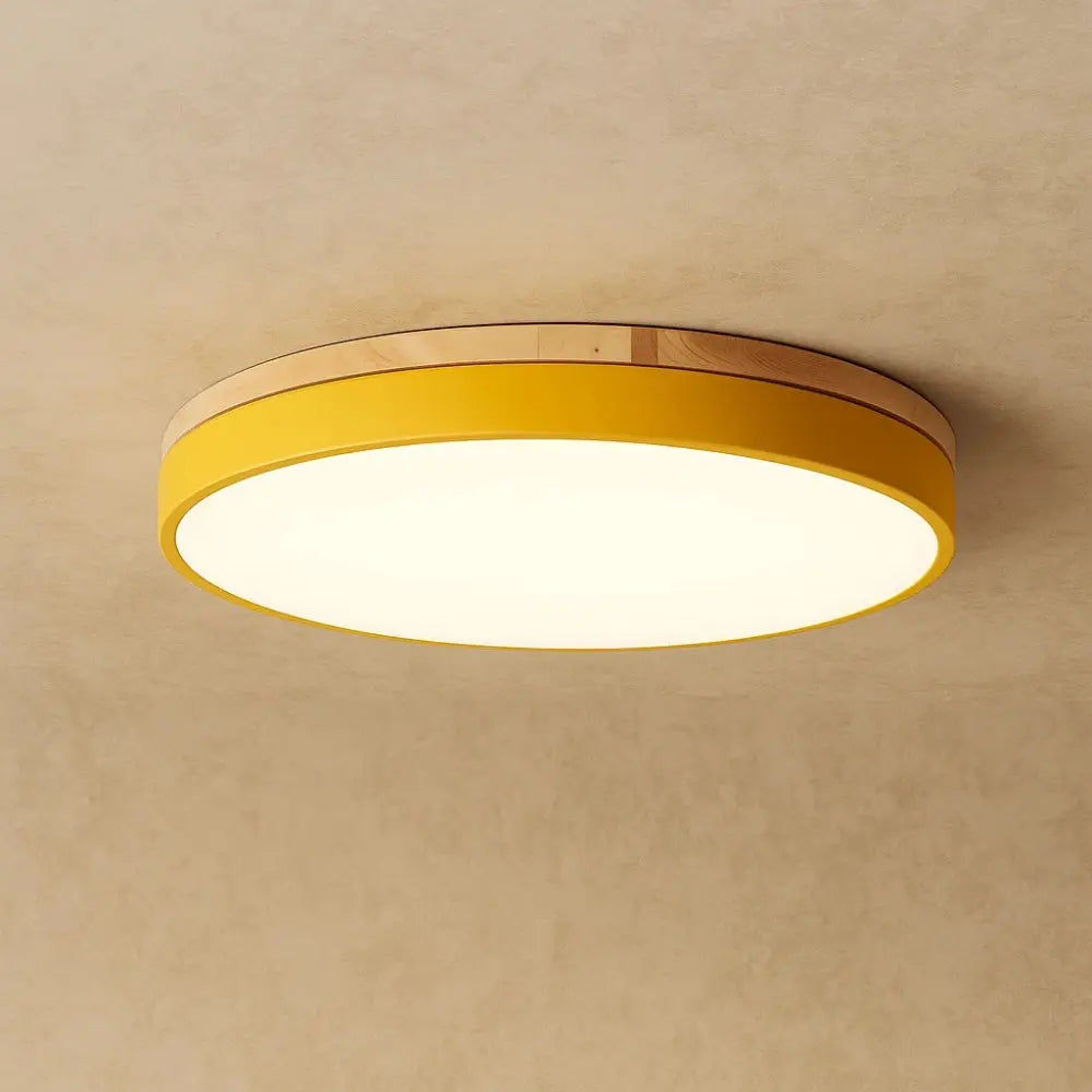 Plafonnier LED - Halo Naturel | Solvyn - Jaune / 50cm |   Delvanie