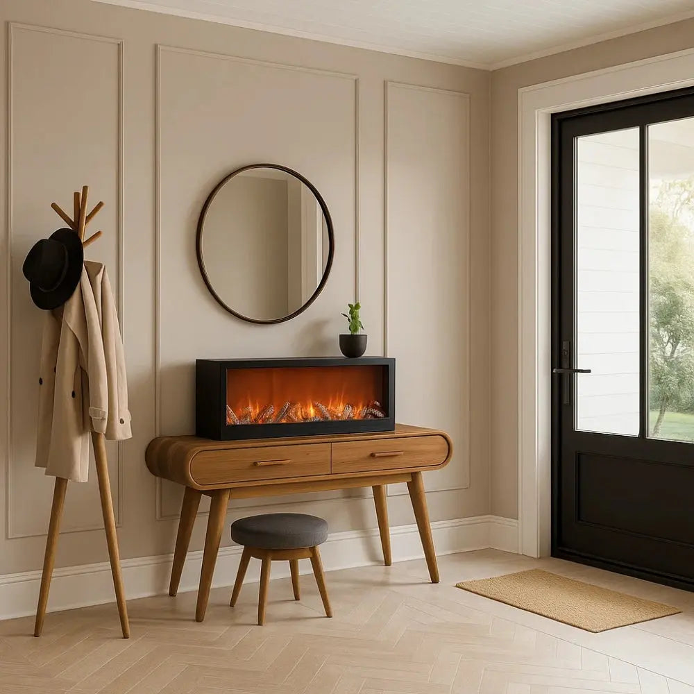 Cheminée Électrique - Flammes LED Sans Fumée | Ignélya -  |   Delvanie