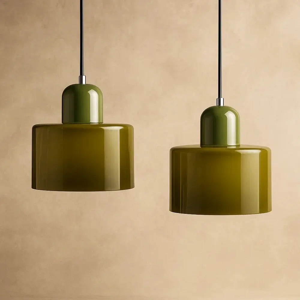 Suspension Luminaire en Verre - Élégance Contemporaine | GlassAura -  |   Delvanie