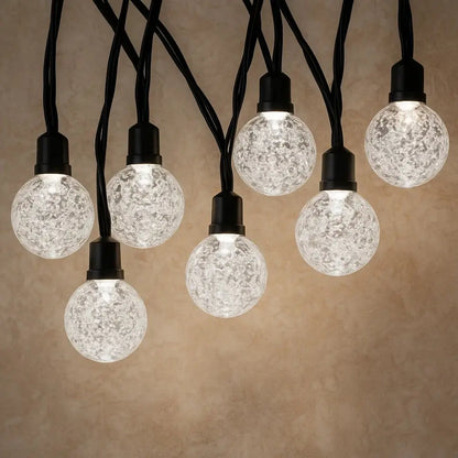 Guirlande Lumineuse Extérieur Solaire - Lueurs Festives Bohèmes | Lunavia - Blanc / 200LED(22M) |   Delvanie