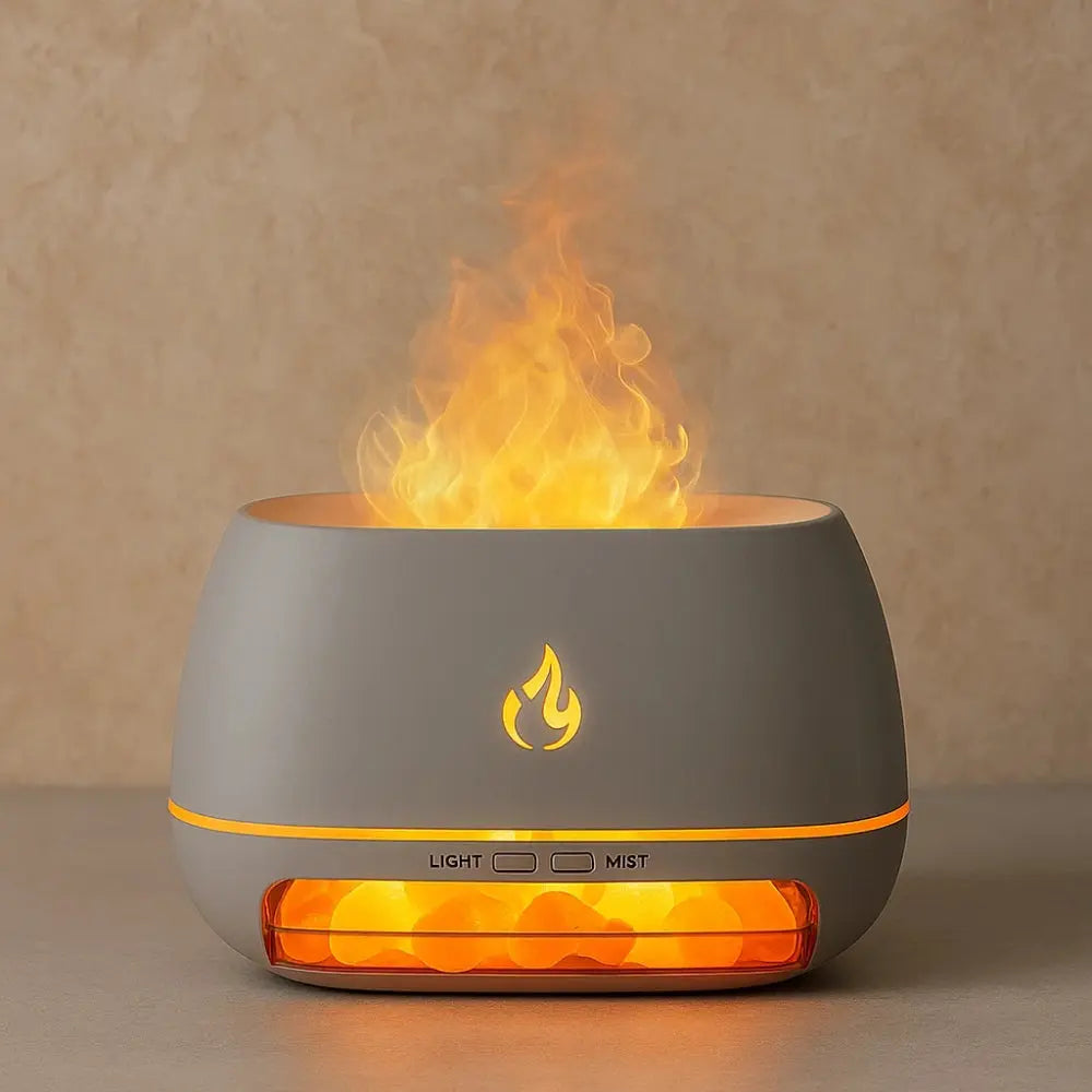 Humidificateur d'air chambre - Brume Enflammée | AirVibe - Blanc |   Delvanie