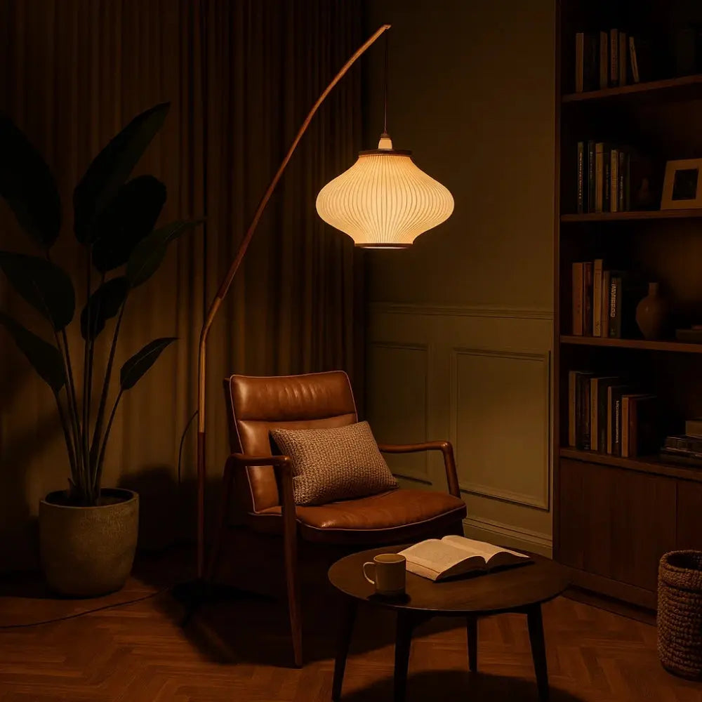 Lampadaire Moderne Sur Pied - Courbe Bois Médiévale | Eldoryn -  |   Delvanie