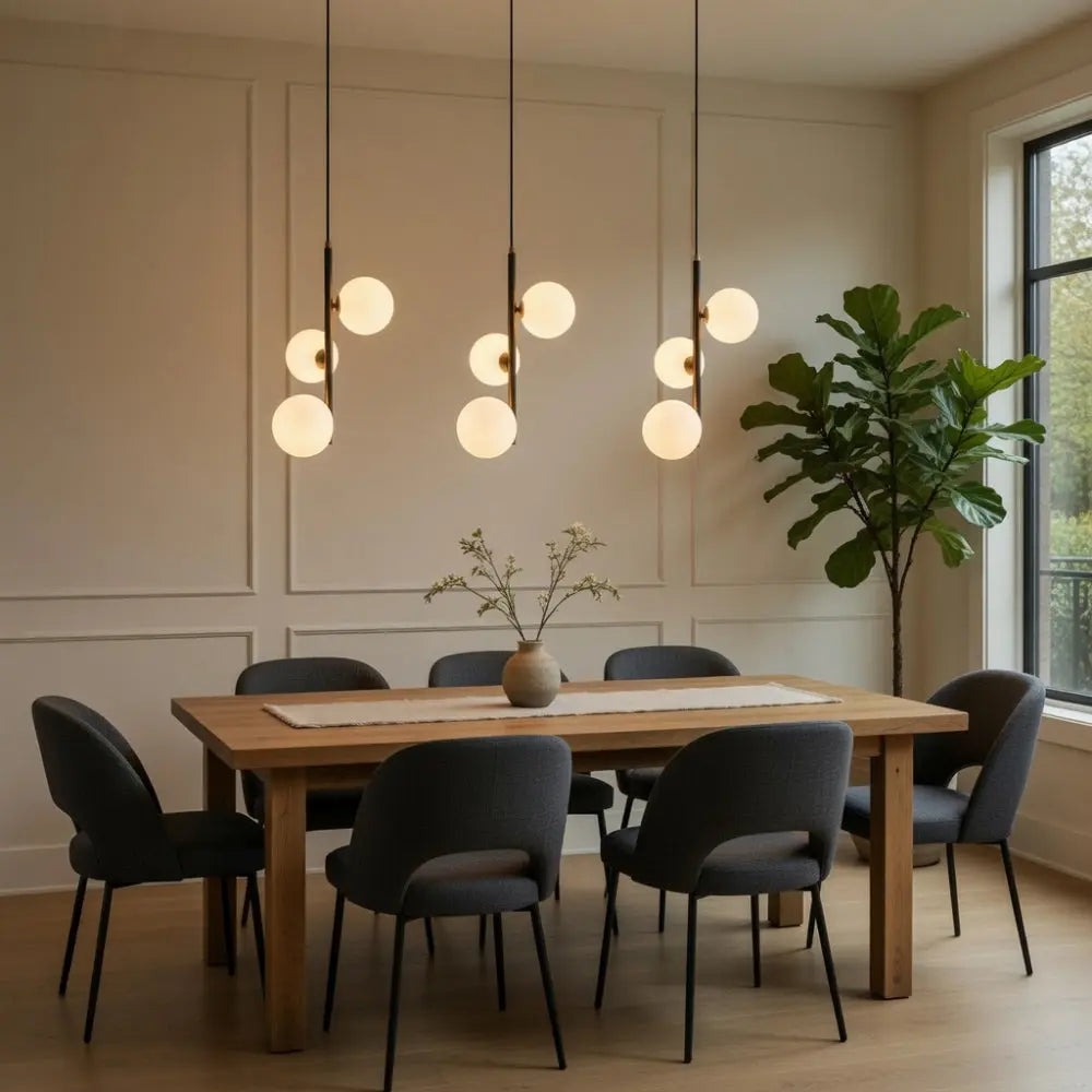 Lampe À Suspension - Sphères Laiton Nocturne | Zoréa