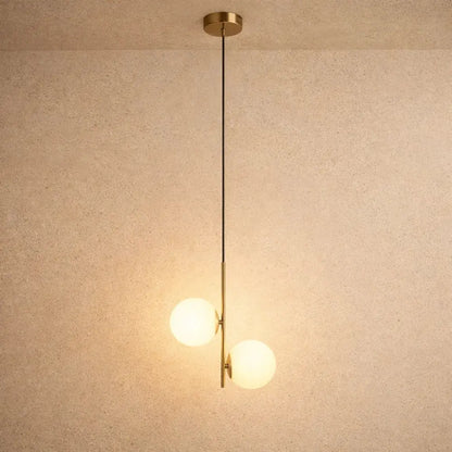 Lampe À Suspension - Sphères Laiton Nocturne | Zoréa