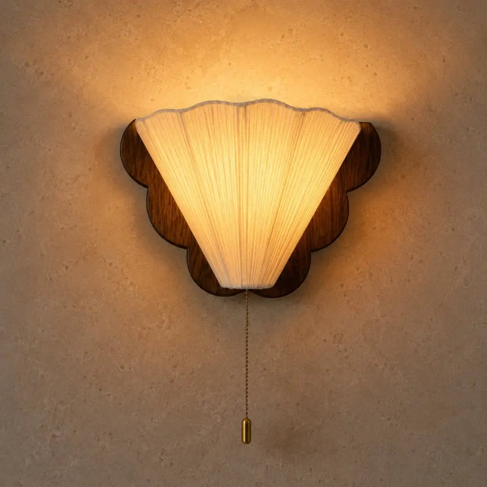 Lampe Applique Murale - Éventail Rétro Bois | Ventyra -  Applique murale Delvanie