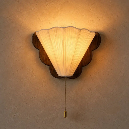 Lampe Applique Murale - Éventail Rétro Bois | Ventyra -  Applique murale Delvanie