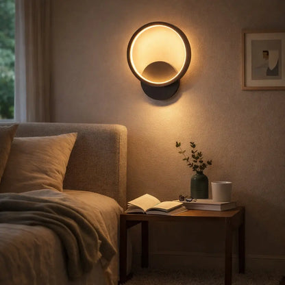 Lampe Applique Murale - Halo Bicolore Sculpté | Obscura -  |   Delvanie