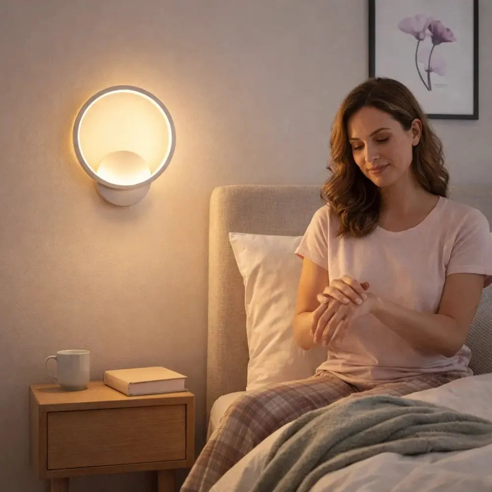 Lampe Applique Murale - Halo Bicolore Sculpté | Obscura -  |   Delvanie