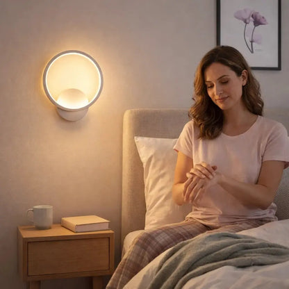 Lampe Applique Murale - Halo Bicolore Sculpté | Obscura -  |   Delvanie