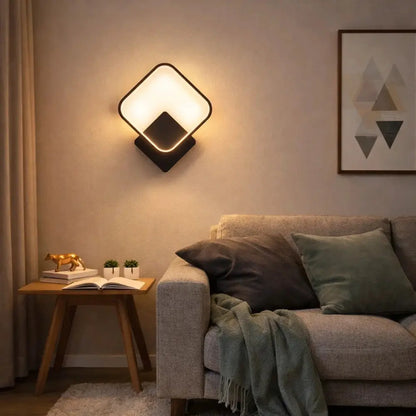 Lampe Applique Murale - Halo Bicolore Sculpté | Obscura -  |   Delvanie