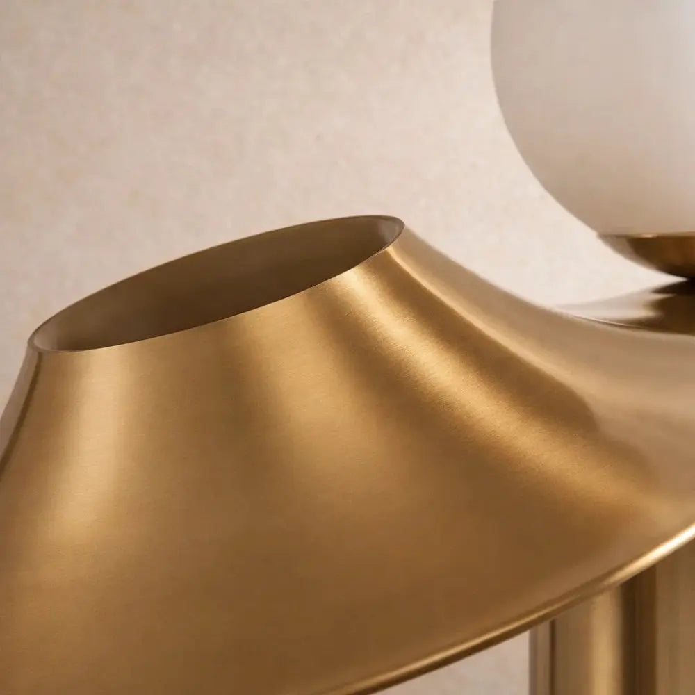 Lampe Champignon Vintage - Dôme doré lumineux | Mycaria -  |   Delvanie