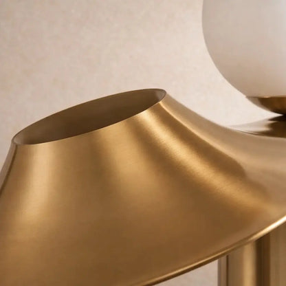 Lampe Champignon Vintage - Dôme doré lumineux | Mycaria -  |   Delvanie