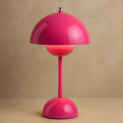 Lampe Champignon - Charme d’Antan | Nostalia - Rose |   Delvanie