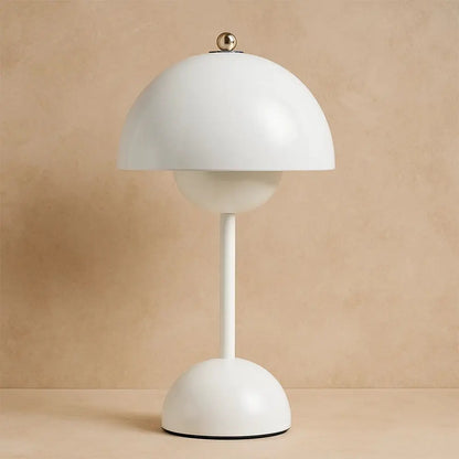 Lampe Champignon - Charme d’Antan | Nostalia - Blanc |   Delvanie