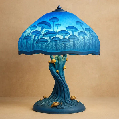 Lampe Champignon - Forêt Enchantée | Lunora - Champignon bleu |   Delvanie