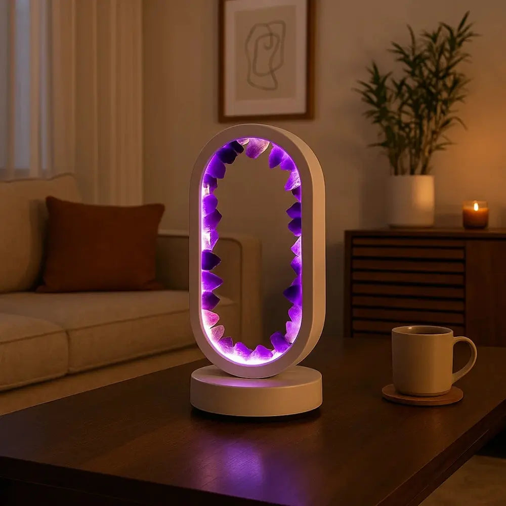 Lampe Cristal - Sérénité Améthyste | Auralight -  |   Delvanie
