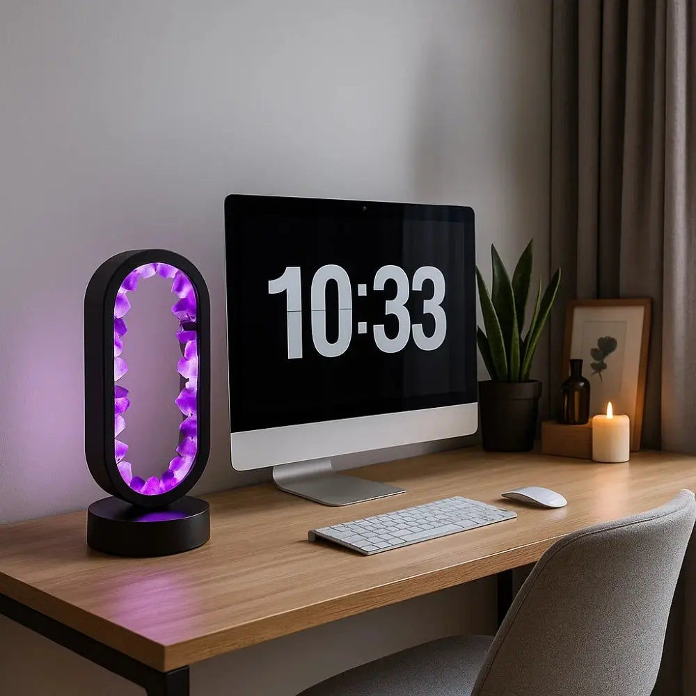 Lampe Cristal - Sérénité Améthyste | Auralight -  |   Delvanie