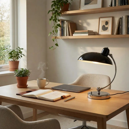 Lampe De Bureau Vintage - Dôme Rétro Courbé | Valdsen -  Lampe Delvanie