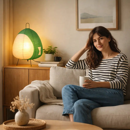 Lampe De Table - Papier Washi Trépied | Akoria -  Lampe Delvanie