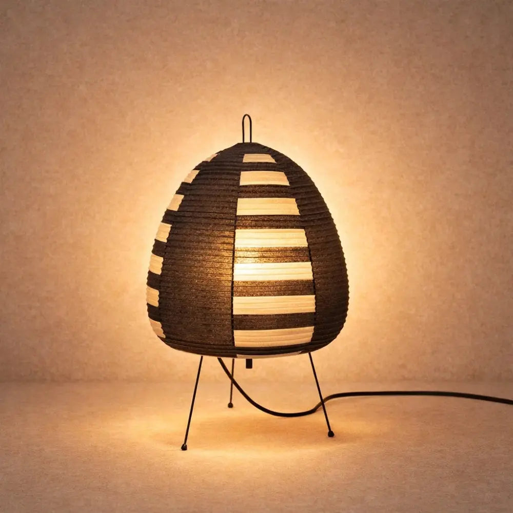 Lampe De Table - Papier Washi Trépied | Akoria -  Lampe Delvanie