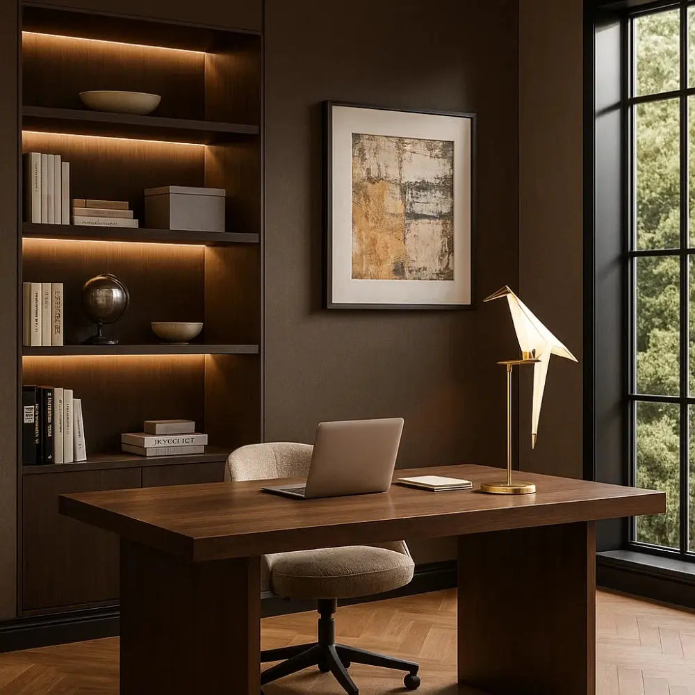 Lampe Design - La lumière perchée | Origami -  |   Delvanie