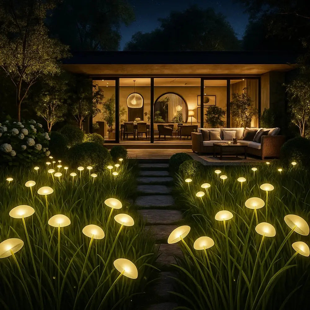 Lampe Extérieur Solaire - Lumière Enchantée | GlowMush -  |   Delvanie