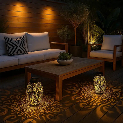 Lampe Extérieure Solaire - Éclat Sculpté | Luminara -  |   Delvanie