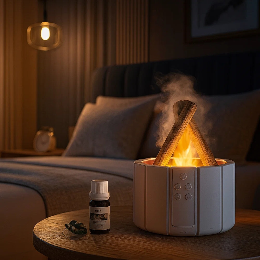 Lampe Flamme - Flamme Brumeuse Apaisante | Pyrelia -  |   Delvanie