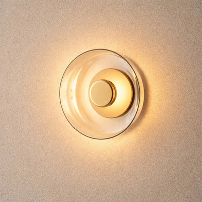 Lampe Led Murale - Halo Circulaire Verre | Aurelyx - Delvanie