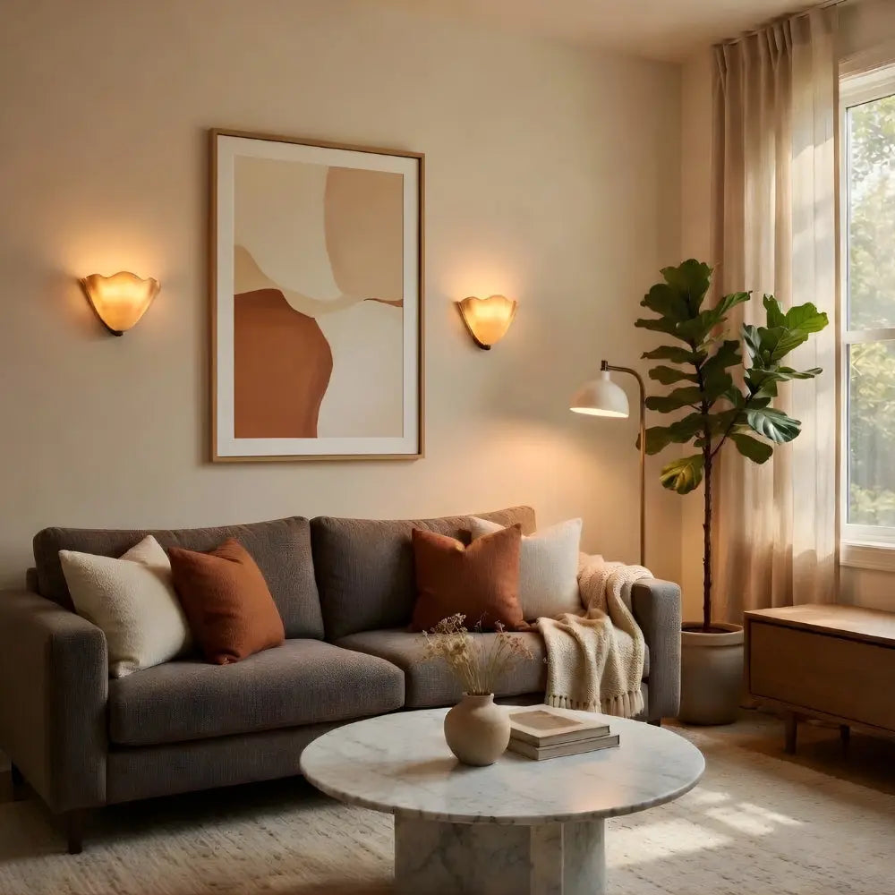 Lampe Murale Interieur - Verre Ondoyé | Ambrelia -  |   Delvanie