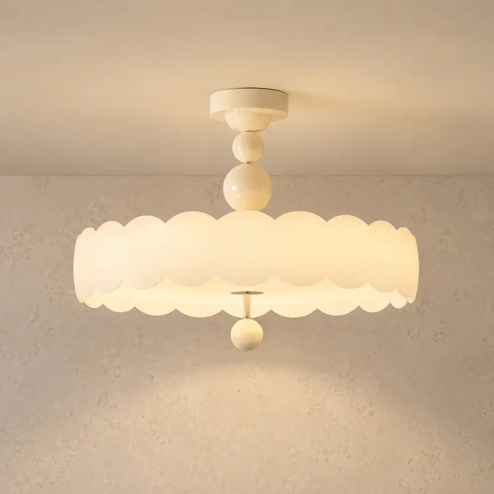 Lampe Plafonnier LED - Nuage Crème Doux | Nuvella -  Luminaire plafonnier Delvanie