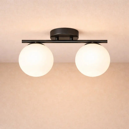 Lampe Plafonnier Led - Duo Laiton Opalin | Dorvëa -  |   Delvanie