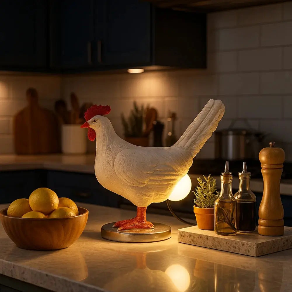 Lampe Poule - Lumière Cocotte | Gallina -  |   Delvanie