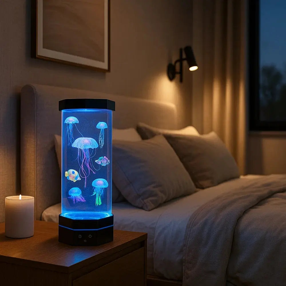 Lampe a lave meduse - Vagues Lumineuses | Oceana -  |   Delvanie