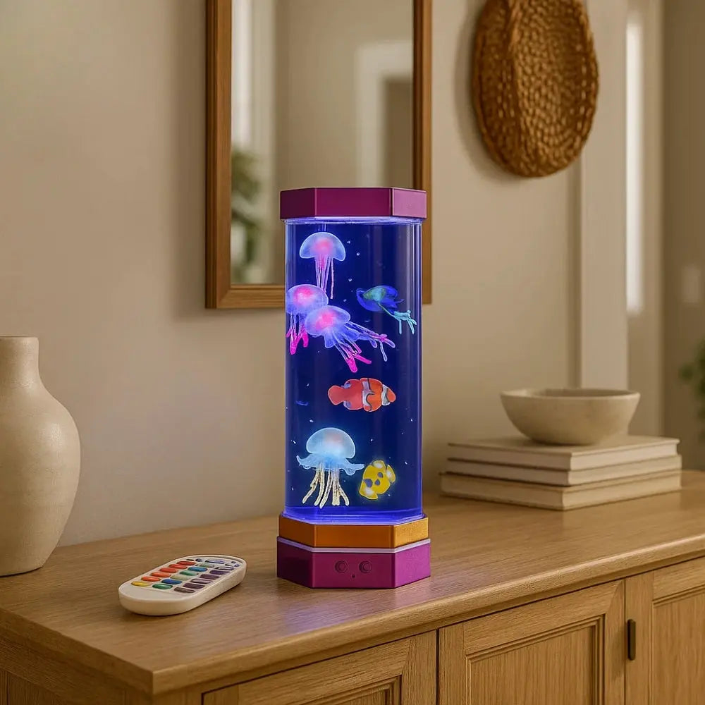 Lampe a lave meduse - Vagues Lumineuses | Oceana -  |   Delvanie