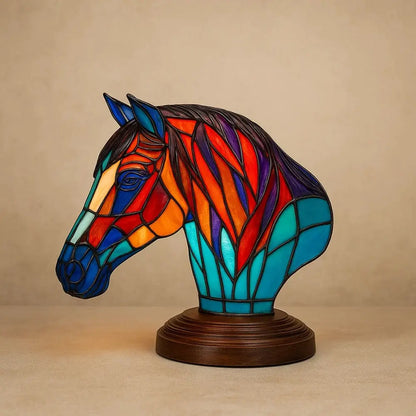 Lampe de Chevet Enfant - Esprit Sauvage | Elvoria - Cheval |   Delvanie