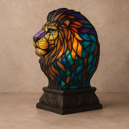 Lampe de Chevet Enfant - Esprit Sauvage | Elvoria - Lion |   Delvanie