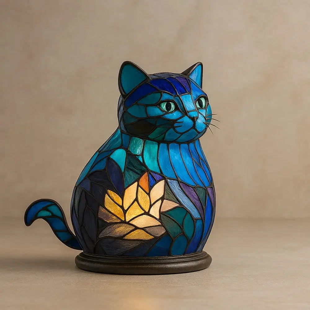 Lampe de Chevet Enfant - Esprit Sauvage | Elvoria - Chat |   Delvanie