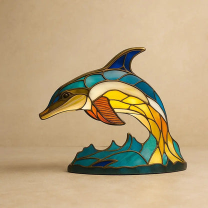 Lampe de Chevet Enfant - Esprit Sauvage | Elvoria - Dauphin |   Delvanie