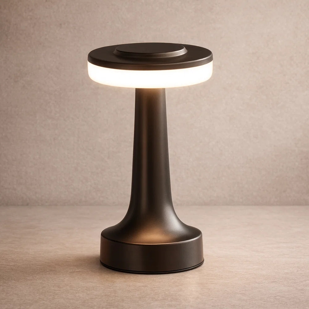 Lampe de Table LED - Halo Tactile Moderne | Lunarya -  |   Delvanie