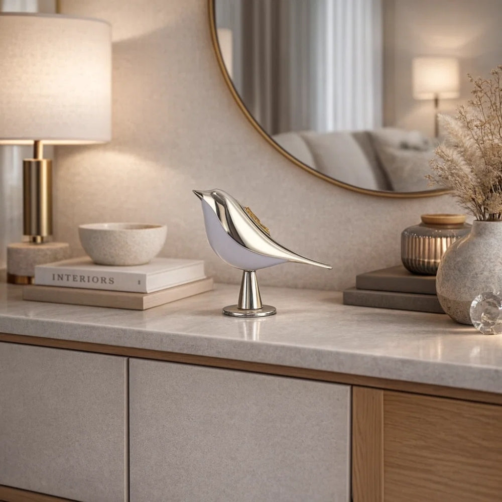 Lampe de Table Sans Fil Rechargeable - Oiseau Sculptural Nomade | Aurelya -  |   Delvanie