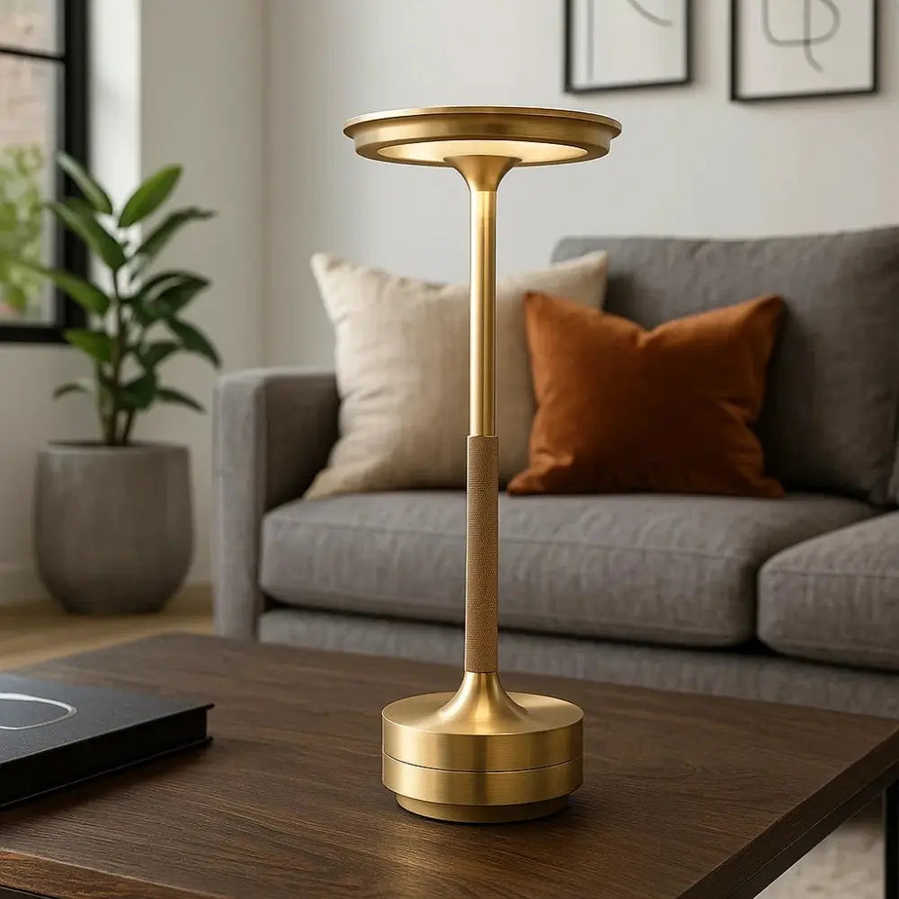 Lampe de Table Sans Fil - Éclat Silencieux | GoldFlow -  |   Delvanie