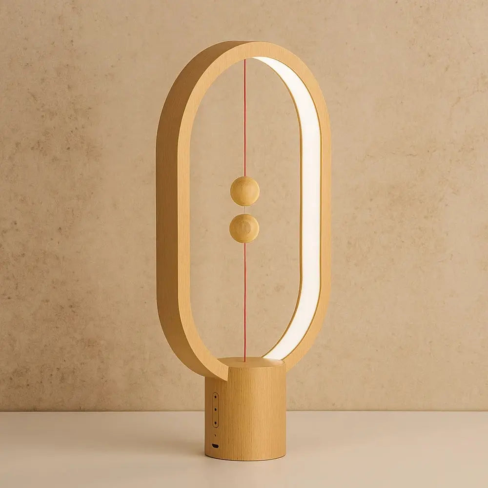 Lampe Magnétique - Lumière Futuriste | Magnetra - Bois |   Delvanie