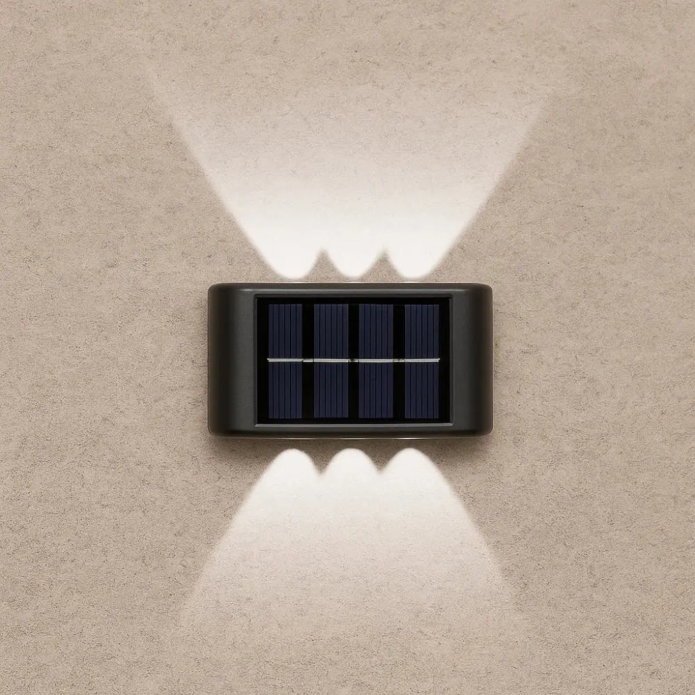 Applique Extérieur Solaire - Charme de Nuit | Lumora - Lumière blanche |   Delvanie