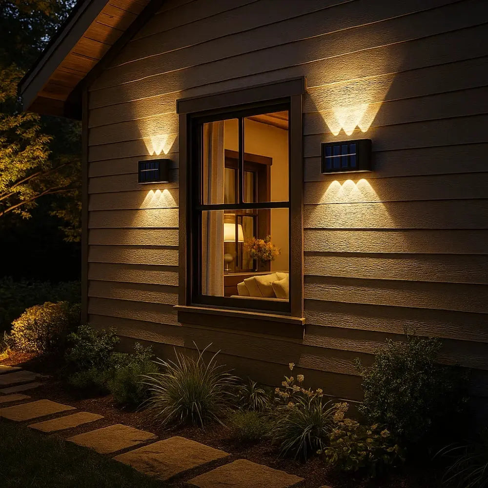 Applique Extérieur Solaire - Charme de Nuit | Lumora -  |   Delvanie