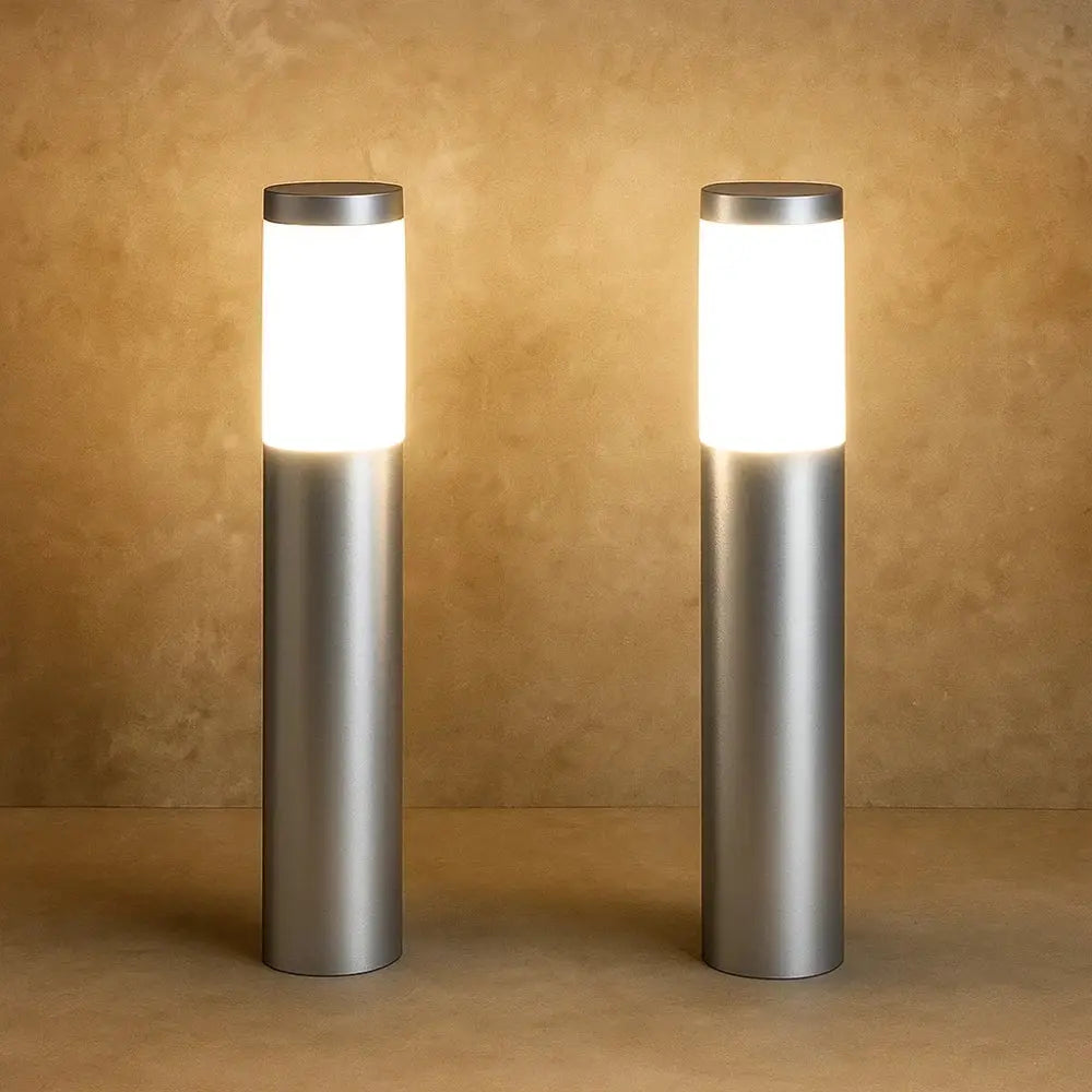 Lampe Solaire Extérieur - Éclat Naturel | SunPath - Argent / Chaude / 2 |   Delvanie