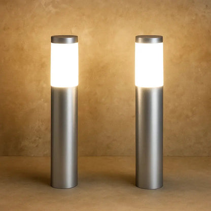 Lampe Solaire Extérieur - Éclat Naturel | SunPath - Argent / Chaude / 2 |   Delvanie