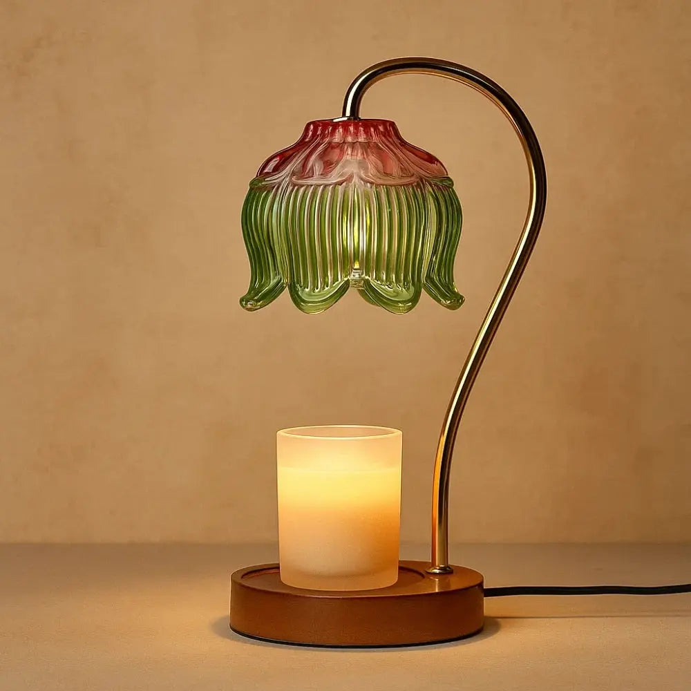 Lampe Bougie - Évasion Parfumée | Aromis - Rose Vert |   Delvanie