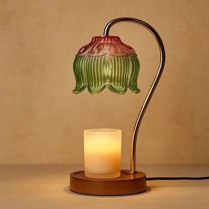 Lampe Bougie - Évasion Parfumée | Aromis - Rose Vert |   Delvanie