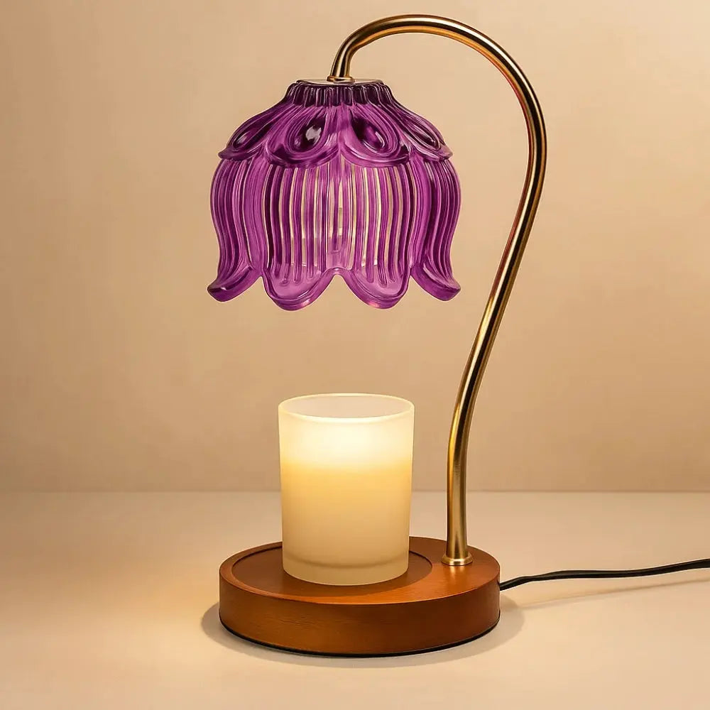 Lampe Bougie - Évasion Parfumée | Aromis - Violet |   Delvanie